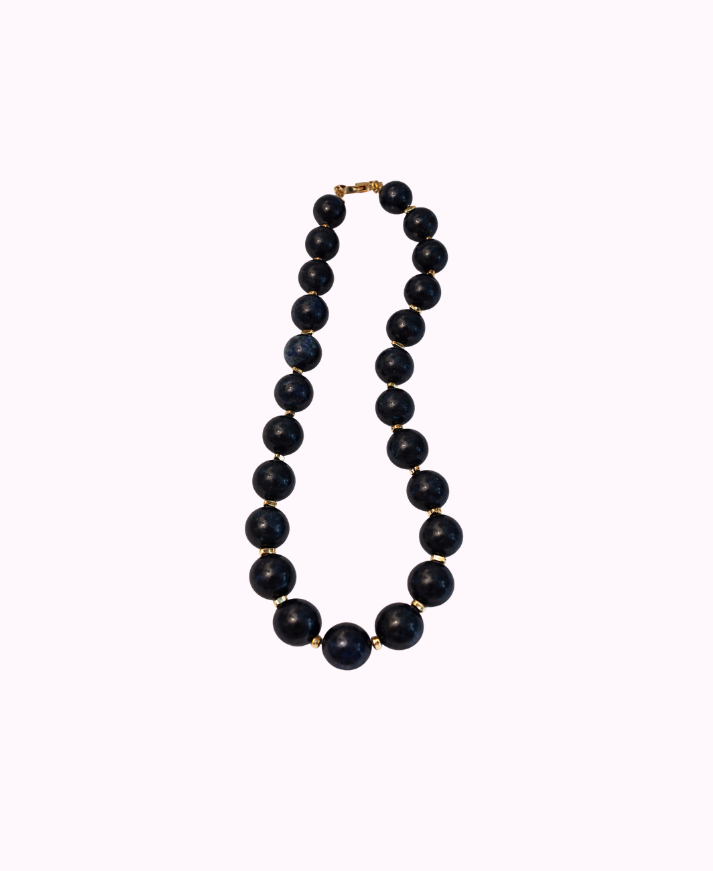 Collana in Resina Vitrea Effetto Lapislazzuli