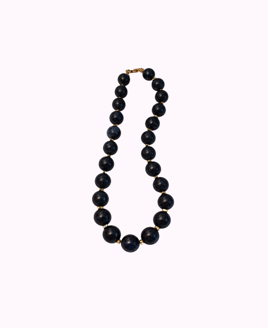 Collana in Resina Vitrea Effetto Lapislazzuli