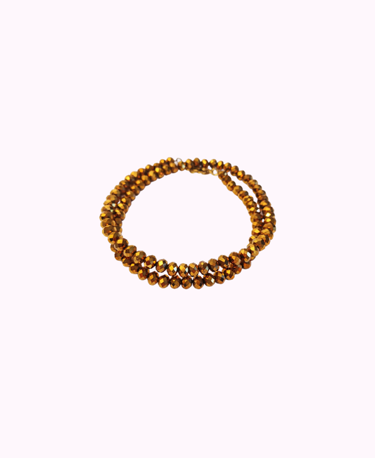 Collare Gioiello per Cani e Gatti in Resina e Metallo a Doppio Filo