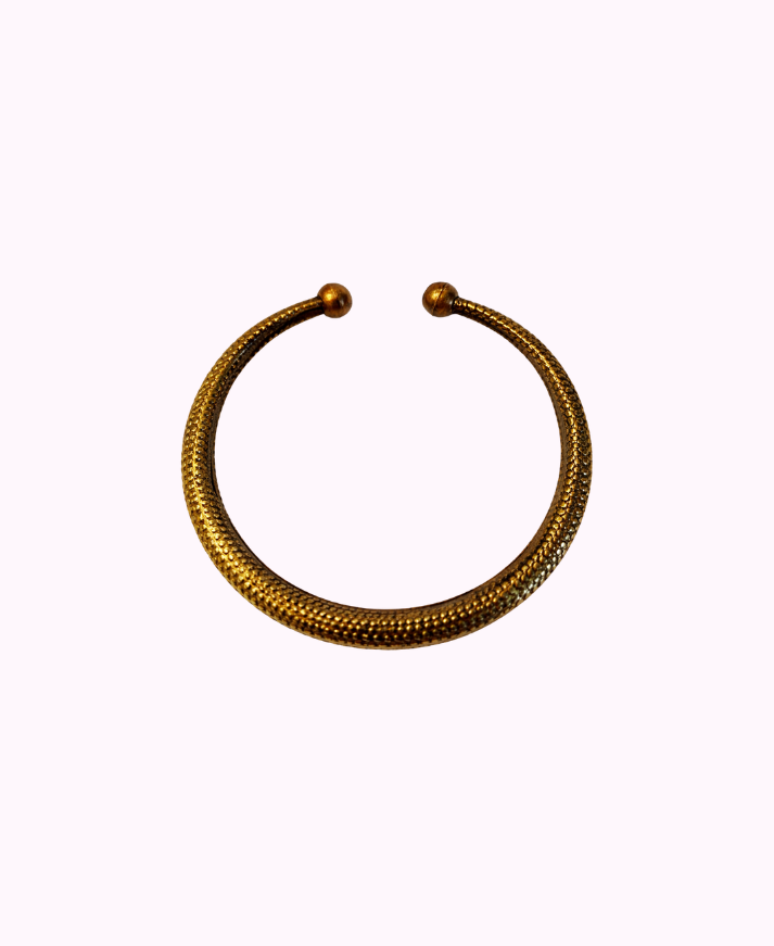 Bracciale Regolabile in Ottone Brunito