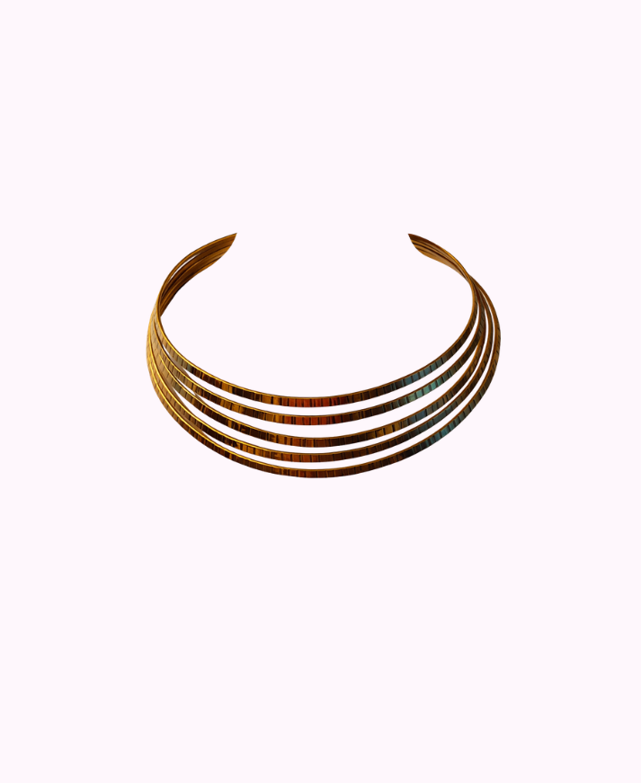 Girocollo Multilinee in Ottone