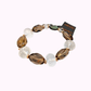 Bracciale Gemmarium in Quarzo Fumé con Cristalli ed Ematite