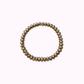 Bracciale Elasticizzato con Rondelle in Metallo Placcato Argento