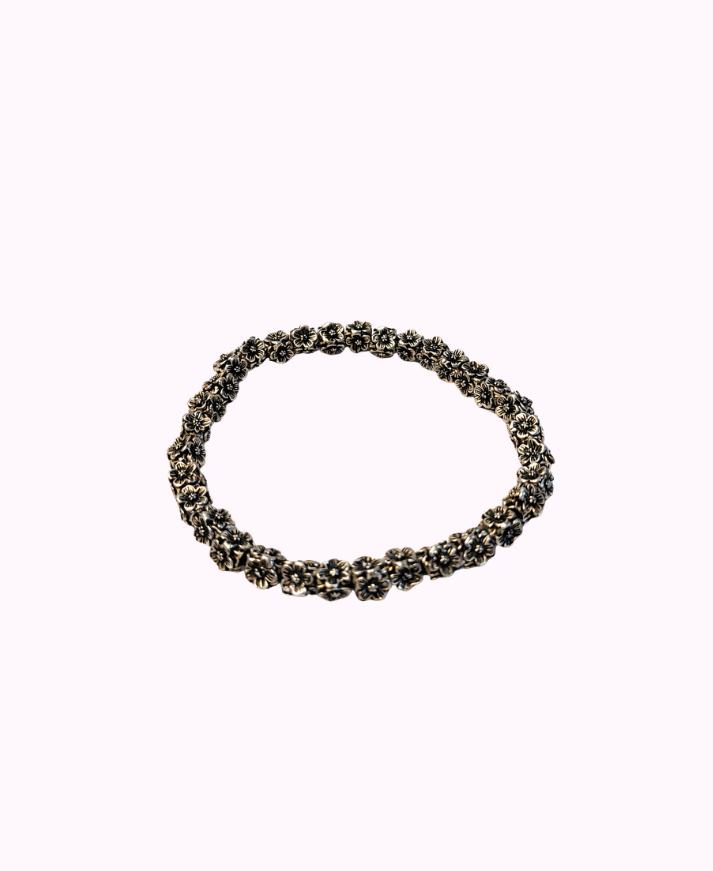 Bracciale Elasticizzato in Metallo Placcato in Argento