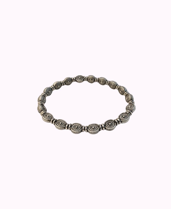 Bracciale Elasticizzato in Metallo placcato in Argento