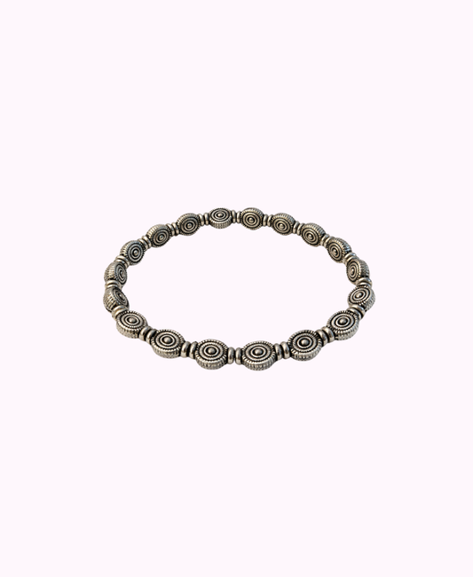 Bracciale Elasticizzato in Metallo placcato in Argento