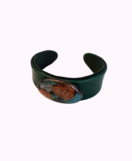 Bracciale in Pelle e Resina