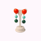 Orecchini in Resina Colorata con Clip
