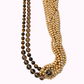 Collana Lunga Intrecciata con Occhio di Tigre, Cristalli ed Ematite