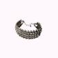 Bracciale a Piume in Ottone Placcato Argento