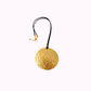 Collana con Pendente Disco Martellato in Ottone