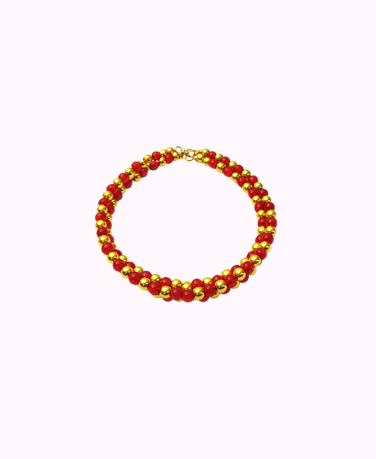 Collare Gioiello per Cani e Gatti in Resina e Metallo a Doppio Filo