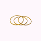 Bracciale Rigido a Tre Cerchi in Ottone