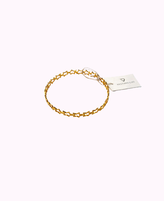 Bracciale Rigido Sottile in Ottone