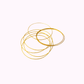 Bracciale Rigido Multicerchi in Ottone