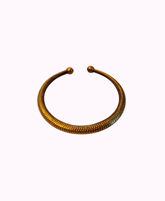Bracciale Regolabile in Ottone Brunito
