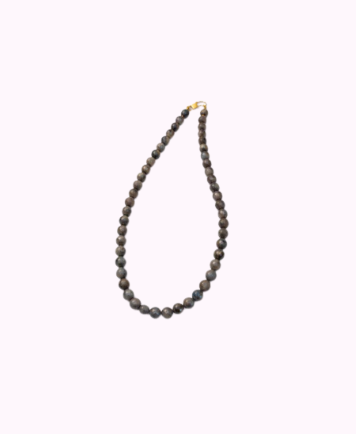 Collana in Cristalli Grigio Fumo London Elegante