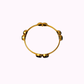 Bracciale Rigido in Ottone con Pietre Naturali
