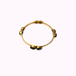 Bracciale Rigido in Ottone con Pietre Naturali