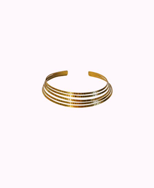 Girocollo Multilinee in Ottone