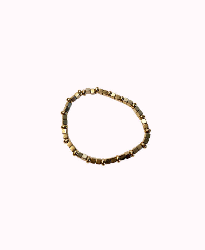 Bracciale a Quadratini Placcato Argento