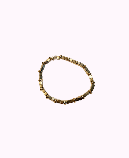 Bracciale a Quadratini Placcato Argento