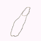 Collana Lunga Placcata in Argento con Micro Pepite