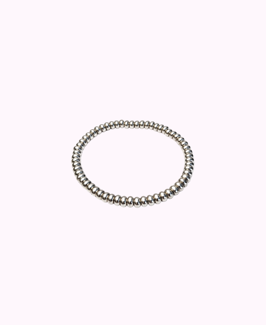 Bracciale Elasticizzato in Metallo Placcato Argento