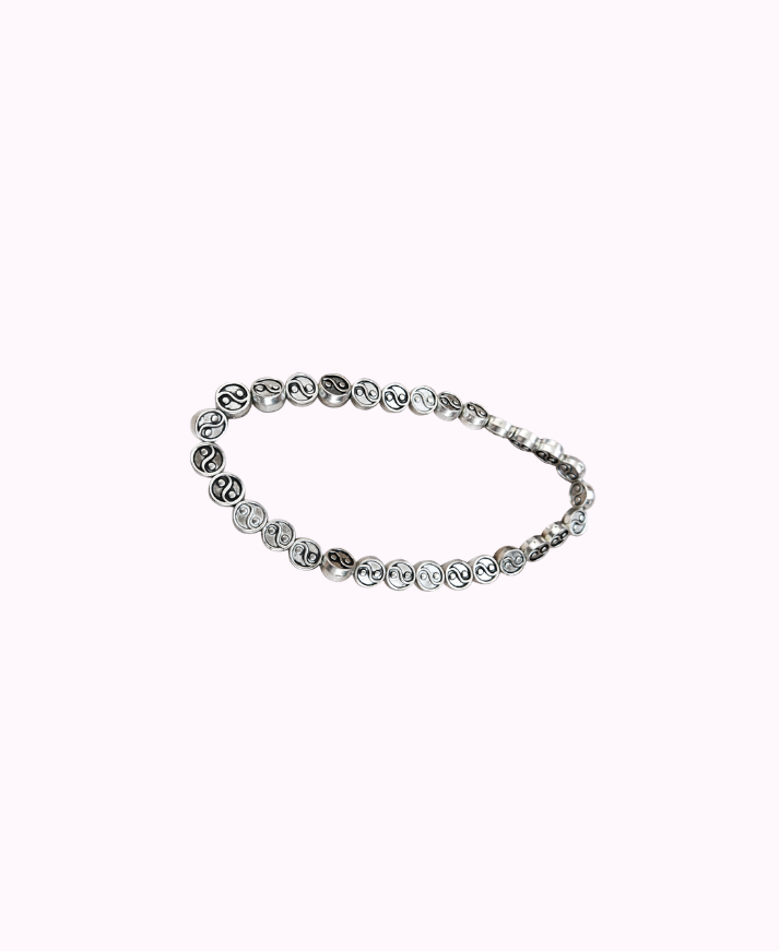Bracciale Elasticizzato in Metallo Placcato Argento