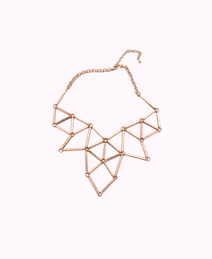 Collana Geometrica in Metallo