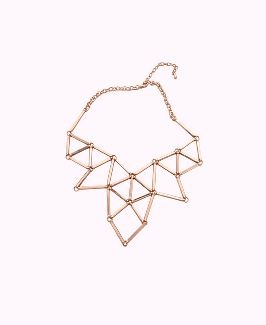 Collana Geometrica in Metallo